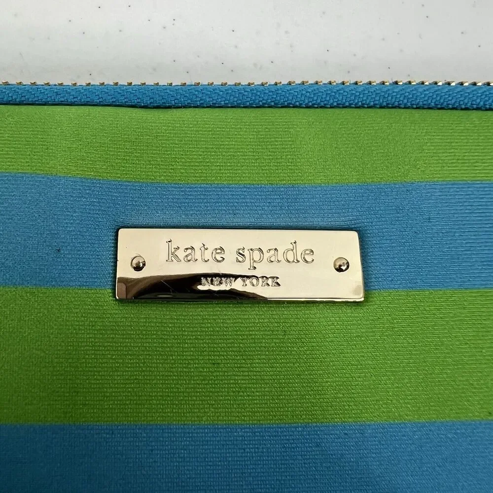 Kate Spade Neoprene Laptop Notebook Sleeve Cover Blue Green Laptops iPads‎